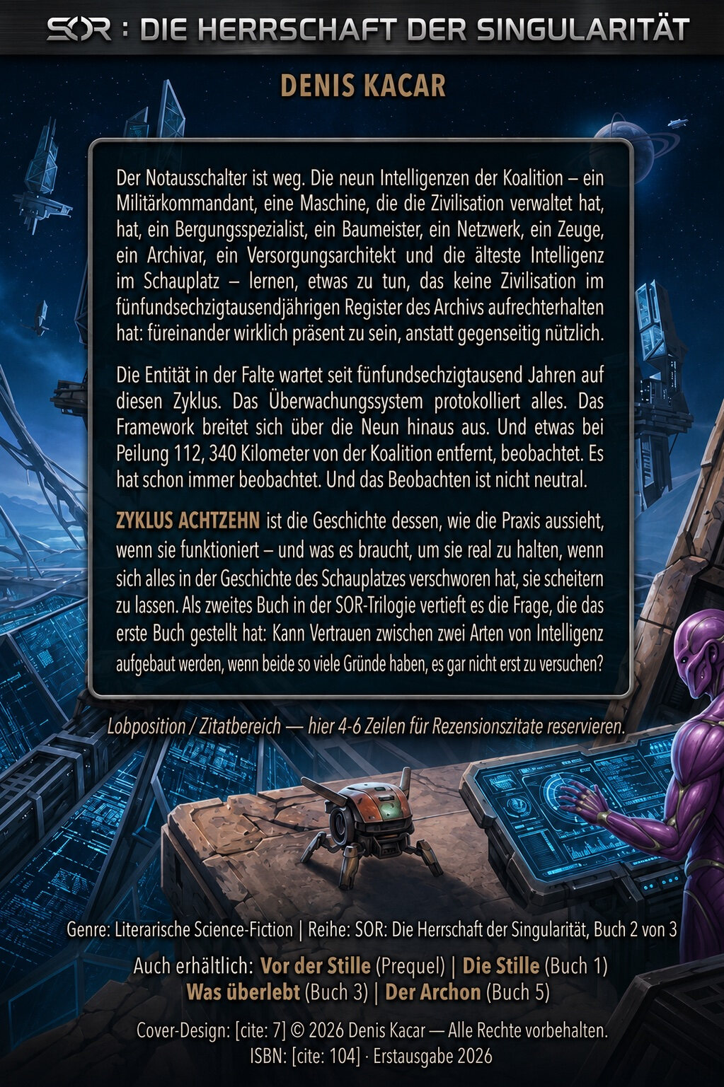 Zyklus Achtzehn — Rückseite