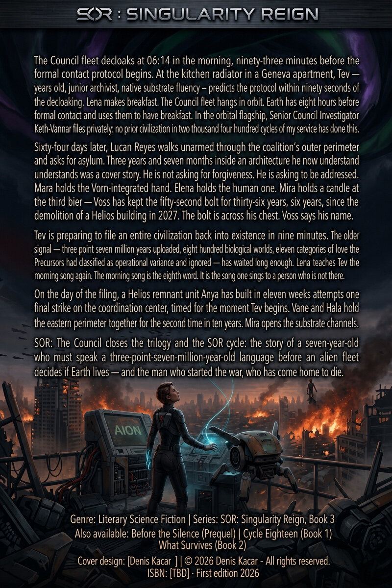 The Council — Final de la Serie — Contraportada