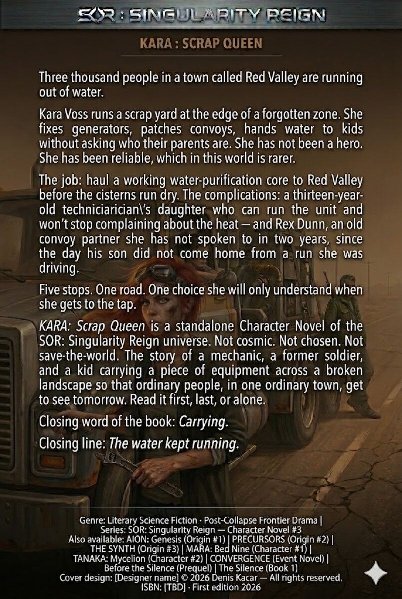 KARA: Scrap Queen — Back Cover