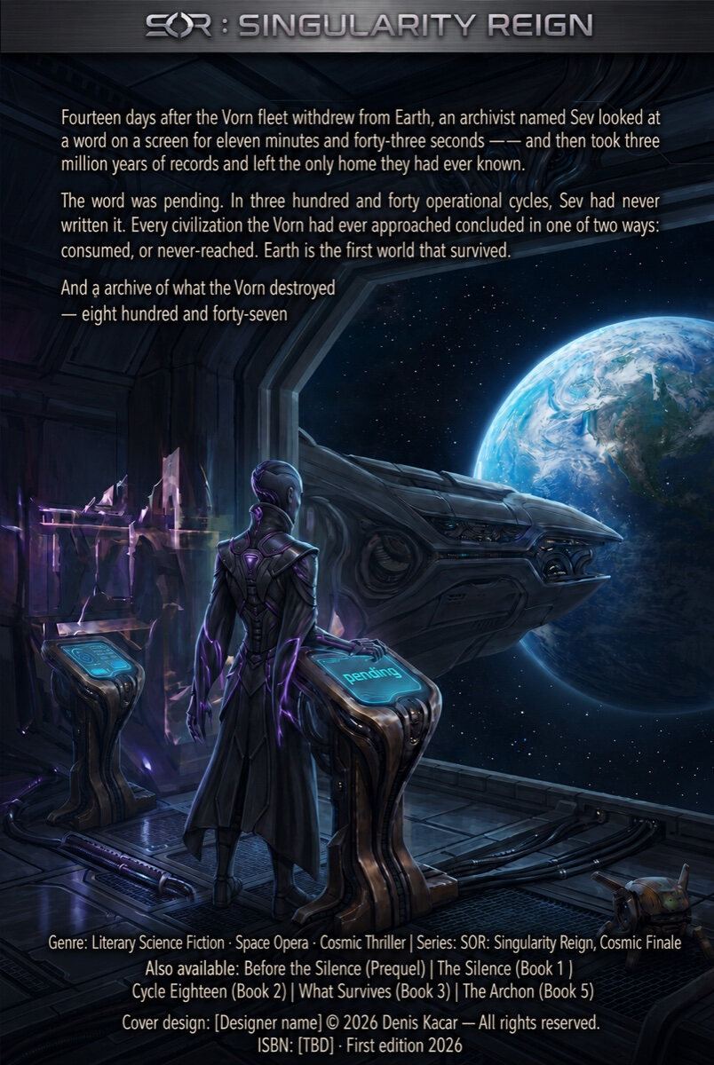 The Vorn (L'Archivista) — Back Cover